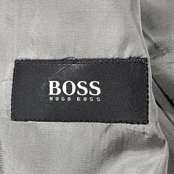 Hugo Boss Einstein 85% Wool Check 3 Button Gray Sports Coat Blazer Size 42R - Picture 4 of 9